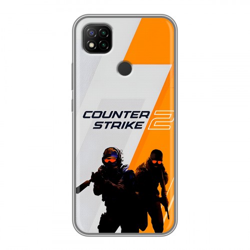 Дизайнерский силиконовый чехол для Xiaomi RedMi 9C Counter Strike