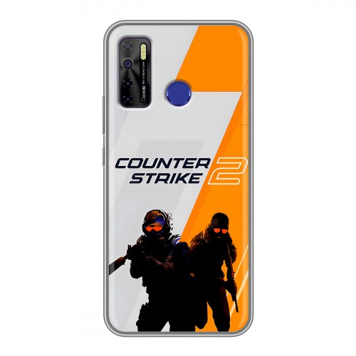 Дизайнерский силиконовый чехол для Tecno Camon 15 Counter Strike