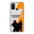 Дизайнерский силиконовый с усиленными углами чехол для OPPO A53 Counter Strike