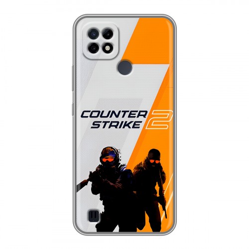 Дизайнерский силиконовый чехол для Realme C21 Counter Strike