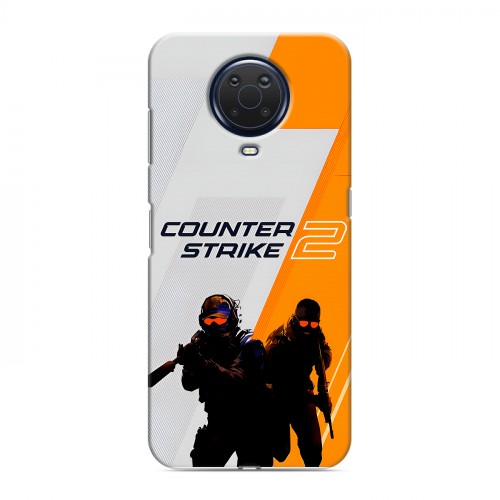 Дизайнерский силиконовый с усиленными углами чехол для Nokia G20 Counter Strike