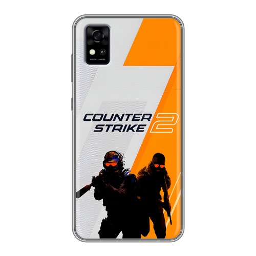 Дизайнерский силиконовый чехол для ZTE Blade A31 Counter Strike