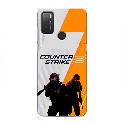 Дизайнерский силиконовый чехол для Alcatel 3L (2021) Counter Strike