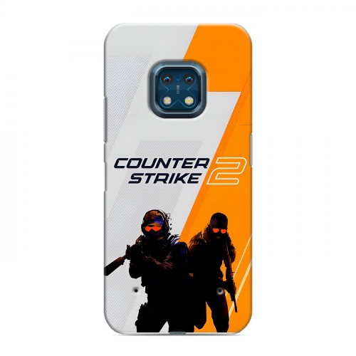Дизайнерский силиконовый с усиленными углами чехол для Nokia XR20 Counter Strike