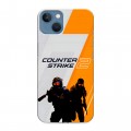 Дизайнерский силиконовый чехол для Iphone 13 Counter Strike