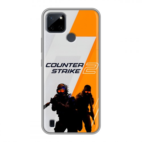 Дизайнерский силиконовый чехол для Realme C21Y Counter Strike