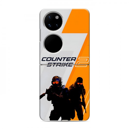 Дизайнерский пластиковый чехол для Huawei P50 Pocket Counter Strike
