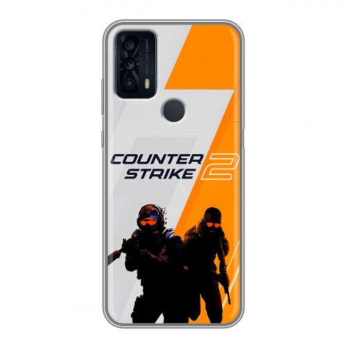 Дизайнерский пластиковый чехол для TCL 20B Counter Strike