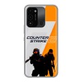 Дизайнерский силиконовый с усиленными углами чехол для Tecno Spark Go 2022 Counter Strike