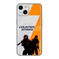 Дизайнерский силиконовый чехол для Iphone 14 Counter Strike