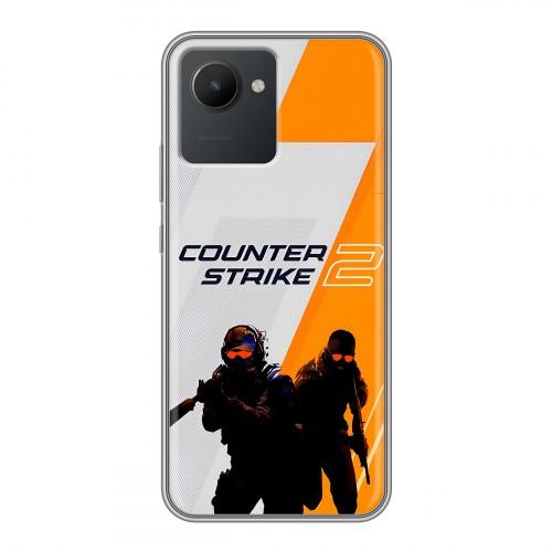 Дизайнерский силиконовый чехол для Realme C30 Counter Strike