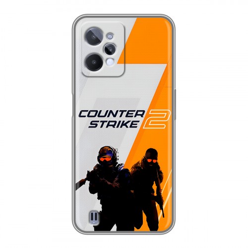 Дизайнерский силиконовый с усиленными углами чехол для Realme C31 Counter Strike
