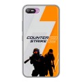 Дизайнерский силиконовый с усиленными углами чехол для Itel A25 Counter Strike