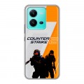 Дизайнерский пластиковый чехол для Vivo V25 Counter Strike