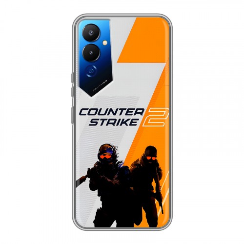 Дизайнерский силиконовый чехол для Tecno Pova 4 Counter Strike