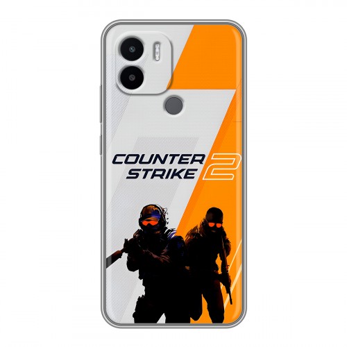 Дизайнерский силиконовый чехол для Xiaomi Redmi A1 Plus Counter Strike