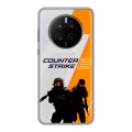 Дизайнерский силиконовый с усиленными углами чехол для Huawei Mate 50 Counter Strike