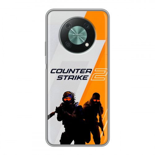 Дизайнерский силиконовый с усиленными углами чехол для Huawei Nova Y90 Counter Strike