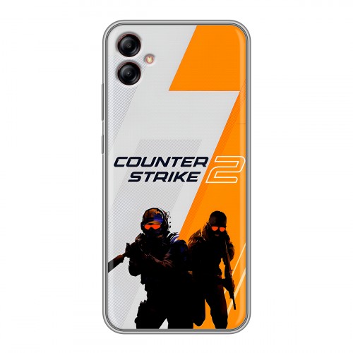 Дизайнерский силиконовый с усиленными углами чехол для Samsung Galaxy A04e Counter Strike