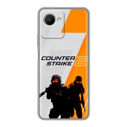 Дизайнерский силиконовый чехол для Realme C30s Counter Strike