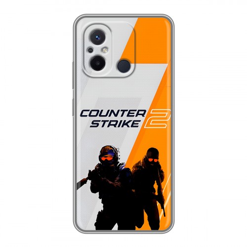 Дизайнерский силиконовый чехол для Xiaomi RedMi 12C Counter Strike