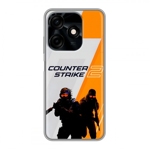 Дизайнерский силиконовый чехол для Tecno Spark 10C Counter Strike