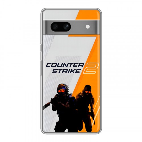 Дизайнерский силиконовый чехол для Google Pixel 7A Counter Strike