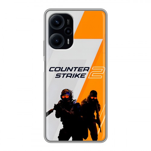 Дизайнерский силиконовый чехол для XIaomi Poco F5 Counter Strike