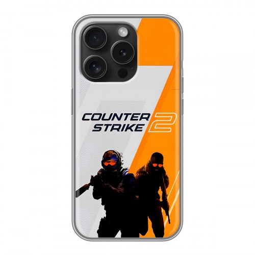 Дизайнерский силиконовый чехол для Iphone 15 Pro Counter Strike
