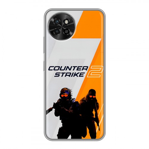 Дизайнерский силиконовый чехол для Itel S23 Counter Strike