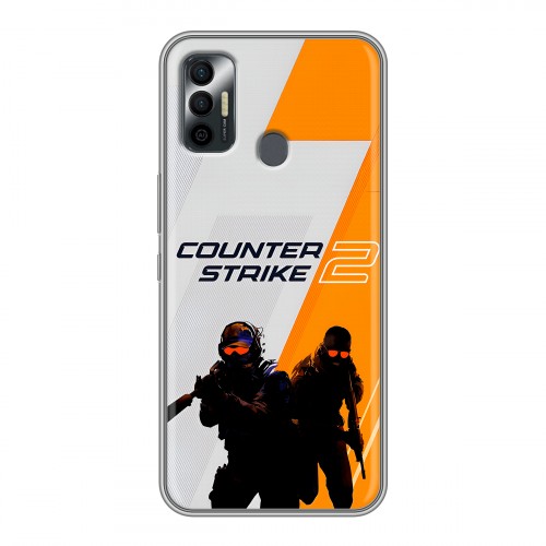 Дизайнерский силиконовый чехол для Tecno Spark 7 Counter Strike