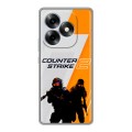 Дизайнерский силиконовый чехол для Itel S23 Plus Counter Strike