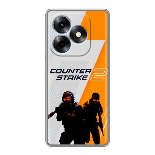 Дизайнерский силиконовый чехол для Itel S23 Plus Counter Strike