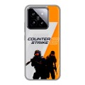 Дизайнерский силиконовый чехол для Xiaomi 14 Counter Strike