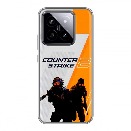 Дизайнерский силиконовый чехол для Xiaomi 14 Counter Strike