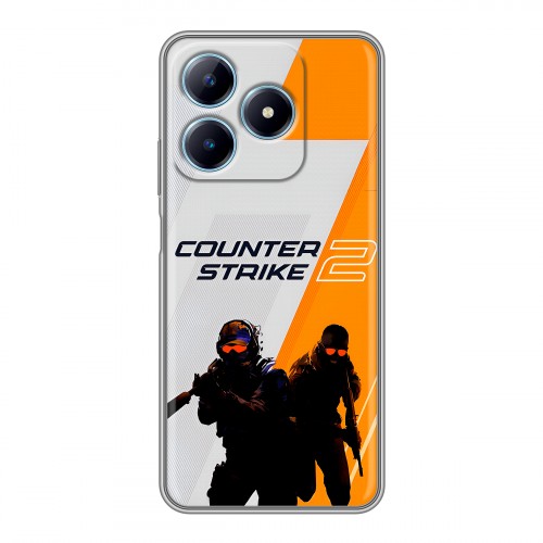 Дизайнерский силиконовый чехол для Realme C63 Counter Strike