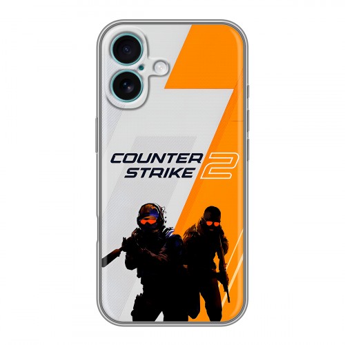 Дизайнерский силиконовый чехол для Iphone 16 Plus Counter Strike