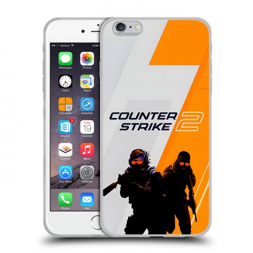 Дизайнерский силиконовый чехол для Iphone 6 Plus/6s Plus Counter Strike