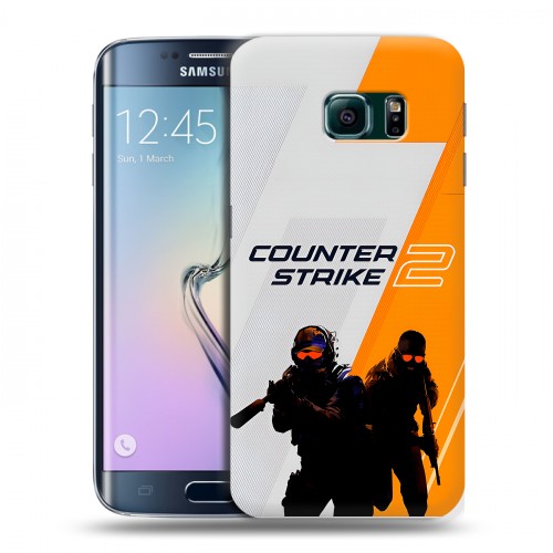 Дизайнерский силиконовый чехол для Samsung Galaxy S6 Edge Counter Strike