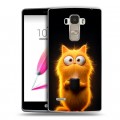 Дизайнерский пластиковый чехол для LG G4 Stylus Смешной кот