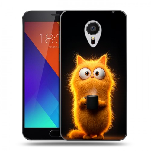 Дизайнерский пластиковый чехол для Meizu MX5 Смешной кот
