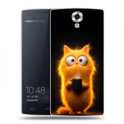 Дизайнерский силиконовый чехол для Homtom HT7 Смешной кот