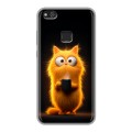 Дизайнерский силиконовый чехол для Huawei P10 Lite Смешной кот
