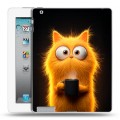 Дизайнерский пластиковый чехол для Ipad 2/3/4 Смешной кот