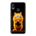 Дизайнерский силиконовый чехол для Huawei P20 Lite Смешной кот