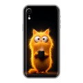 Дизайнерский силиконовый чехол для Iphone Xr Смешной кот