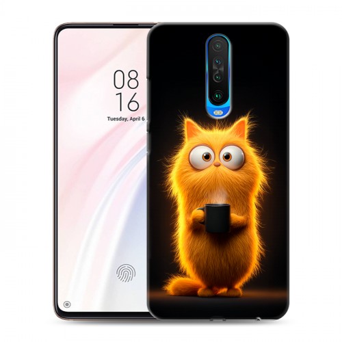 Дизайнерский пластиковый чехол для Xiaomi RedMi K30 Смешной кот