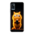 Дизайнерский силиконовый чехол для ZTE Blade A71 Смешной кот