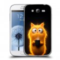 Дизайнерский пластиковый чехол для Samsung Galaxy Grand Смешной кот
