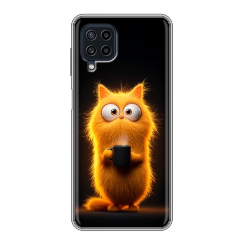 Дизайнерский силиконовый чехол для Samsung Galaxy A22 Смешной кот